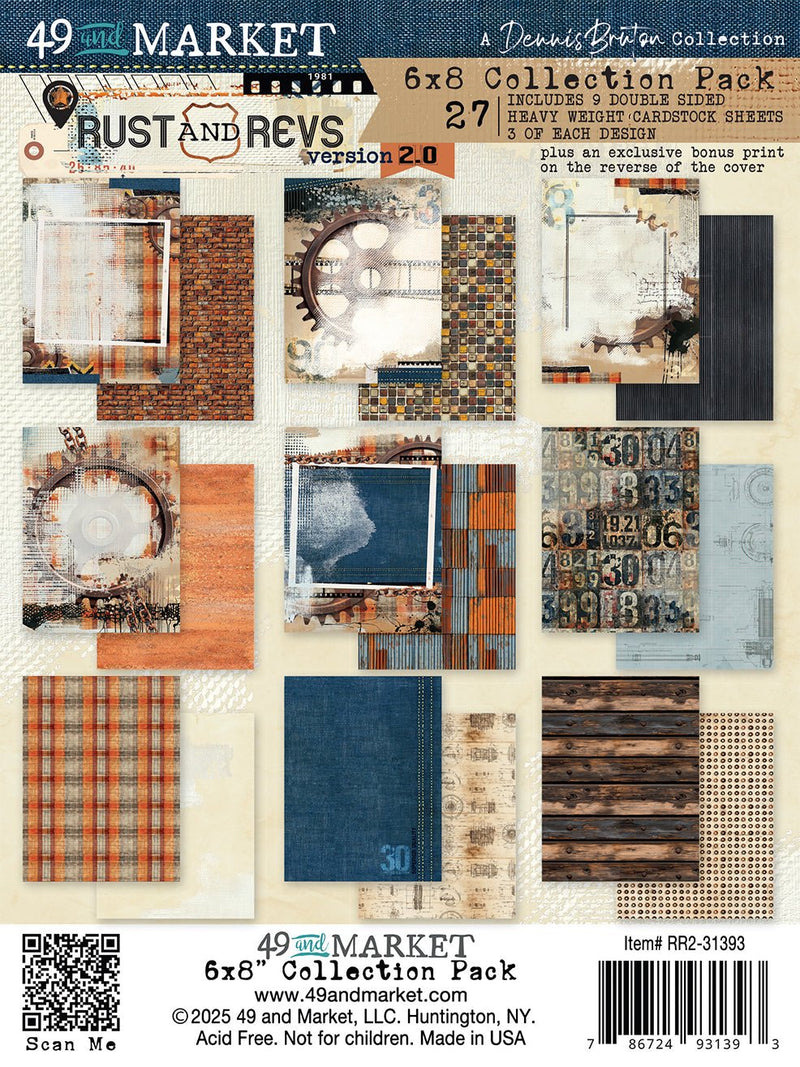 Rust & Revs 2.0 – 6 x 8 Collection Pack by 49 and Market - Craftywaftyshop