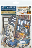 Rust & Revs 2.0 Die - cut Elements by 49 and Market - Craftywaftyshop