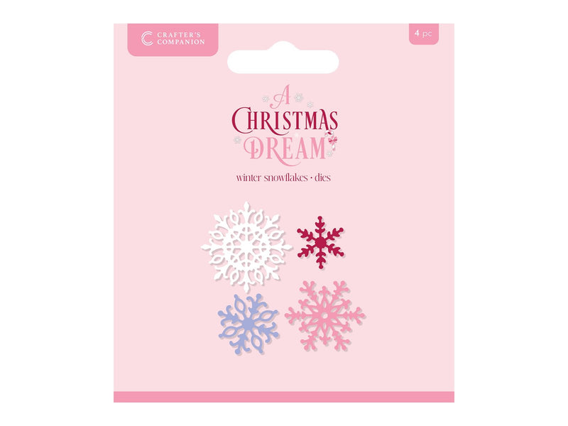 Sara Signature A Christmas Dream Metal Die - Winter Snowflakes - Craftywaftyshop