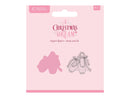 Sara Signature A Christmas Dream Stamp and Die - Elegant Slippers - Craftywaftyshop