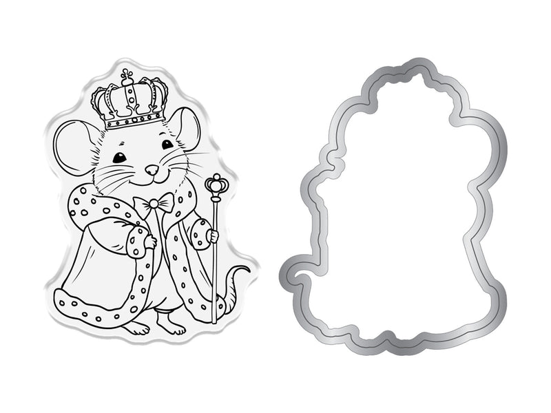 Sara Signature A Christmas Dream Stamp and Die - King Mouse - Craftywaftyshop