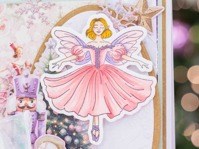 Sara Signature A Christmas Dream Stamp and Die - Sugar Plum Fairy - Craftywaftyshop