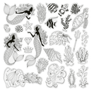 Sara Signature Enchanted Ocean Clear Acrylic Stamps Ocean Dreams - Craftywaftyshop