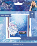 Sara Signature Enchanted Ocean Stamp and Die Joyful Jellyfish - Craftywaftyshop