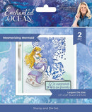 Sara Signature Enchanted Ocean Stamp and Die Mesmerizing Mermaid - Craftywaftyshop