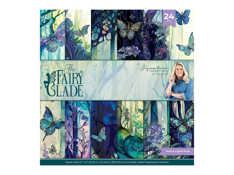 Sara Signature Fairy Glade - 6”x6” Paper Pad by Crafters Companion - Craftywaftyshop