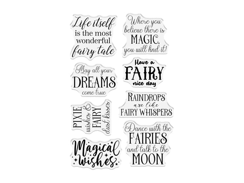 Sara Signature Fairy Glade - Acrylic Stamp - Make a Wish by Crafters Companion - Craftywaftyshop
