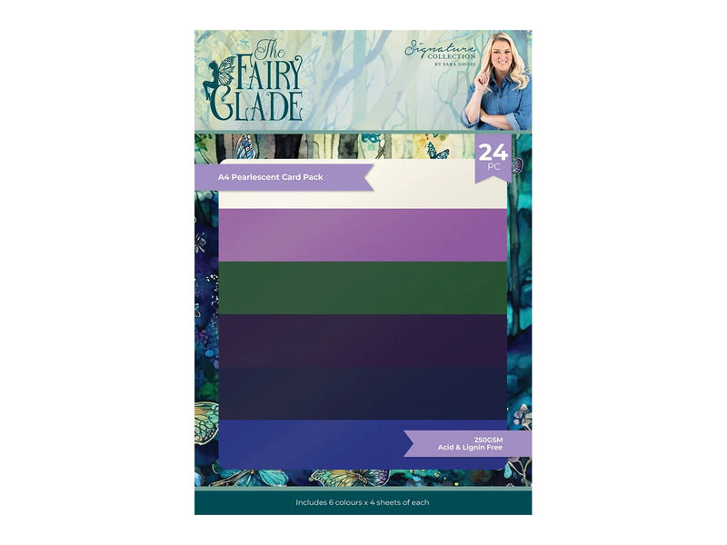 Sara Signature Fairy Glade - Pearl Card Pack - A4 by Crafters Companion - Craftywaftyshop