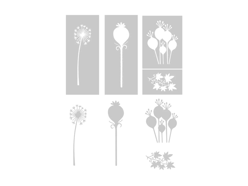 Sara Signature Fairy Glade - Stamps, Stencils and Masks - Woodland Wildflowers by Crafters Companion - Craftywaftyshop