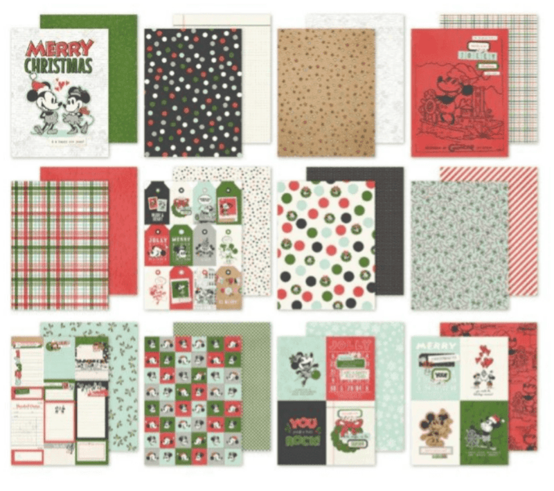 Say Cheese Classic Mouse Christmas Paper Pad 6"x 8" by Simple Stories - Craftywaftyshop