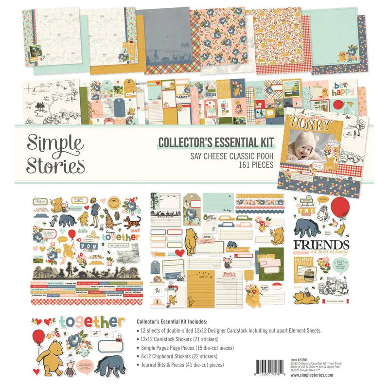Say Cheese Classic Pooh Collector's Essential Kit by Simple Stories - Craftywaftyshop
