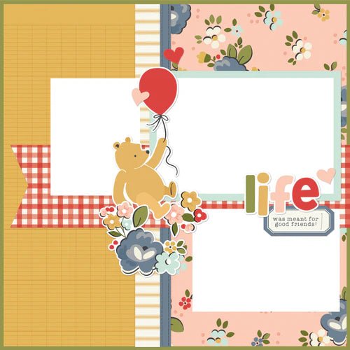Say Cheese Classic Pooh Simple Pages Page Kit by Simple Stories - Craftywaftyshop