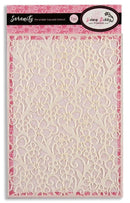 Serenity Periwinkle Cascade A5 Stencil by Dawn Bibby at Oakwood Archer - Craftywaftyshop