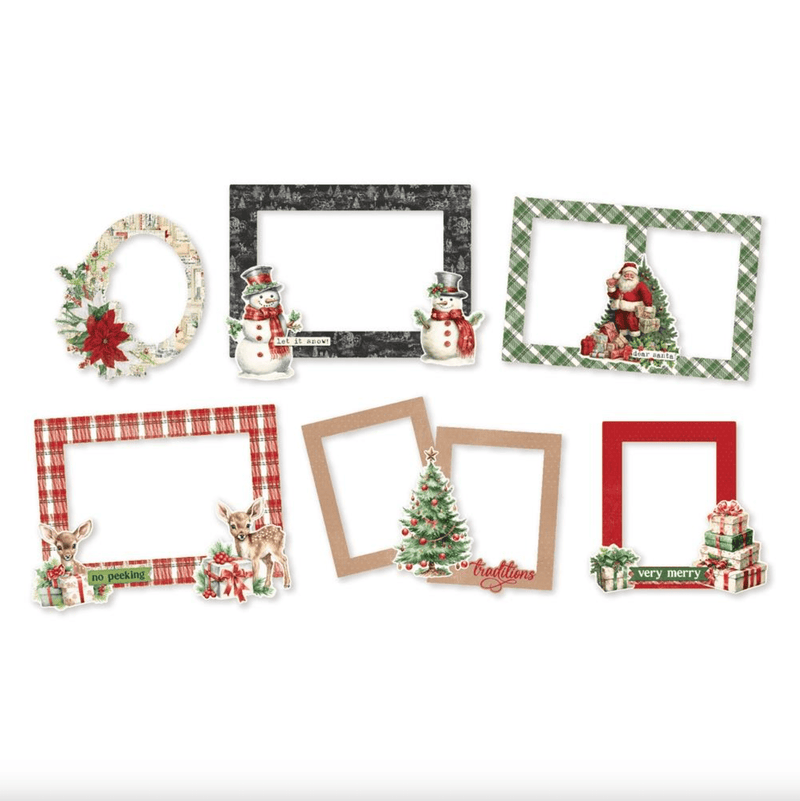 Simple Vintage Believe 6 Chipboard Frames for 3"x4" and 4"x6" Photos by Simple Stories - Craftywaftyshop