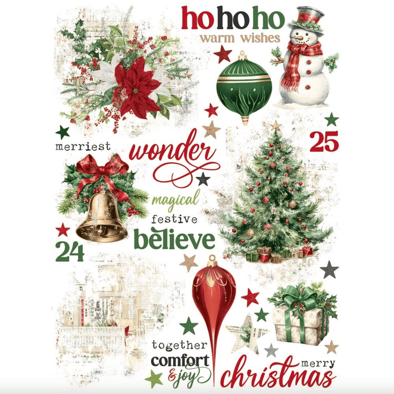 Simple Vintage Believe 6"x8" Rub - Ons Transfers by Simple Stories - Craftywaftyshop