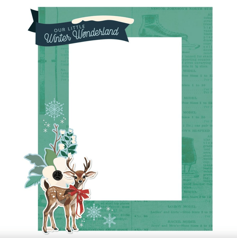 Simple Vintage Flannel Season 3x4 and 4x6 Chipboard Frames by Simple Stories - Craftywaftyshop