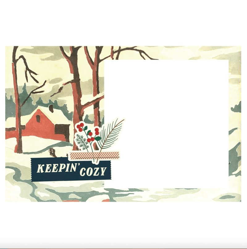 Simple Vintage Flannel Season 3x4 and 4x6 Chipboard Frames by Simple Stories - Craftywaftyshop