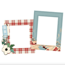 Simple Vintage Flannel Season 3x4 and 4x6 Chipboard Frames by Simple Stories - Craftywaftyshop