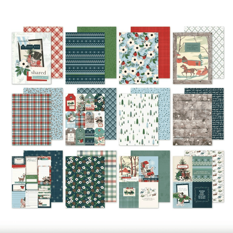 Simple Vintage Flannel Season Double - Sided Paper Pad 6"X8" 24/Pkg by Simple Stories - Craftywaftyshop
