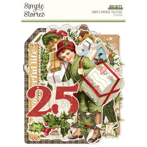 Simple Vintage Yuletide Big Bits Ephemera by Simple Stories - Craftywaftyshop
