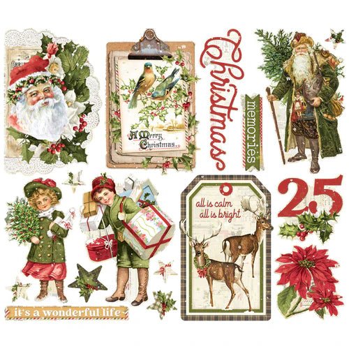 Simple Vintage Yuletide Big Bits Ephemera by Simple Stories - Craftywaftyshop