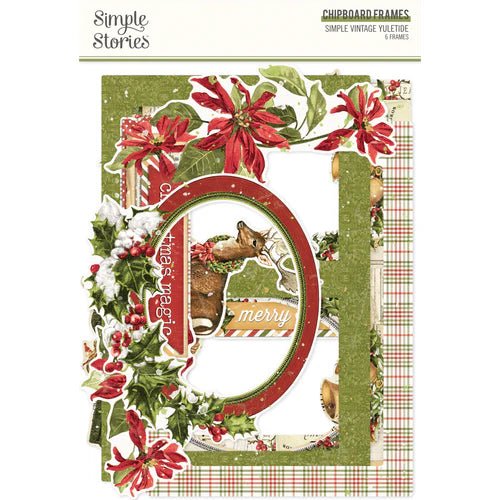Simple Vintage Yuletide Chipboard Frames by Simple Stories - Craftywaftyshop