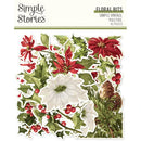 Simple Vintage Yuletide Floral Bits & Pieces Ephemera by Simple Stories - Craftywaftyshop