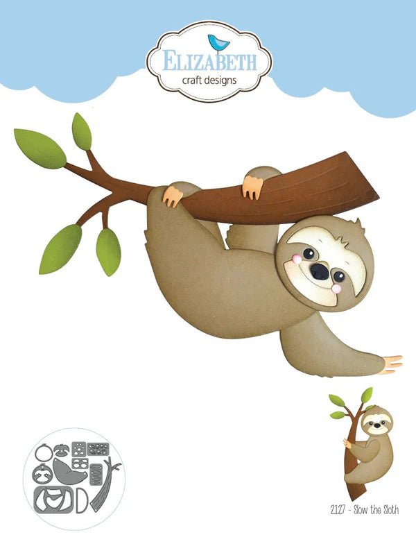 Slow the Sloth Die Set by Elizabeth Craft Designs - Craftywaftyshop