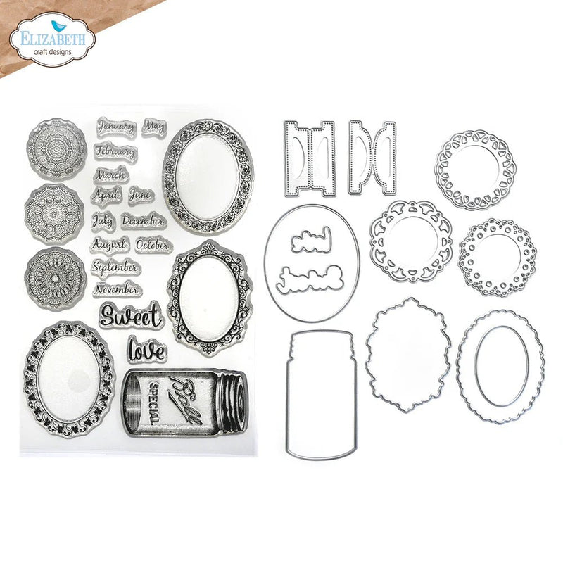 Small Doilies & Tabs Stamp and Die Set by Elizabeth Craft Designs - Craftywaftyshop