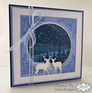 Snowy Scenes Paper Pad - 60 Sheets A4 140gsm by Jamie Rodgers Crafts - Craftywaftyshop