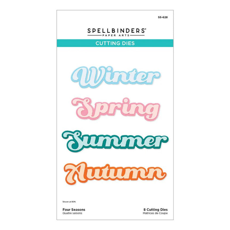 Spellbinders Four Seasons Etched Dies part of the All Seasons Collection - Craftywaftyshop