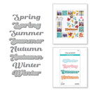 Spellbinders Four Seasons Etched Dies part of the All Seasons Collection - Craftywaftyshop