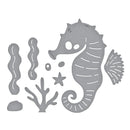 Spellbinders - Luna the Seahorse Etched Dies from the Out and About Collection - Craftywaftyshop