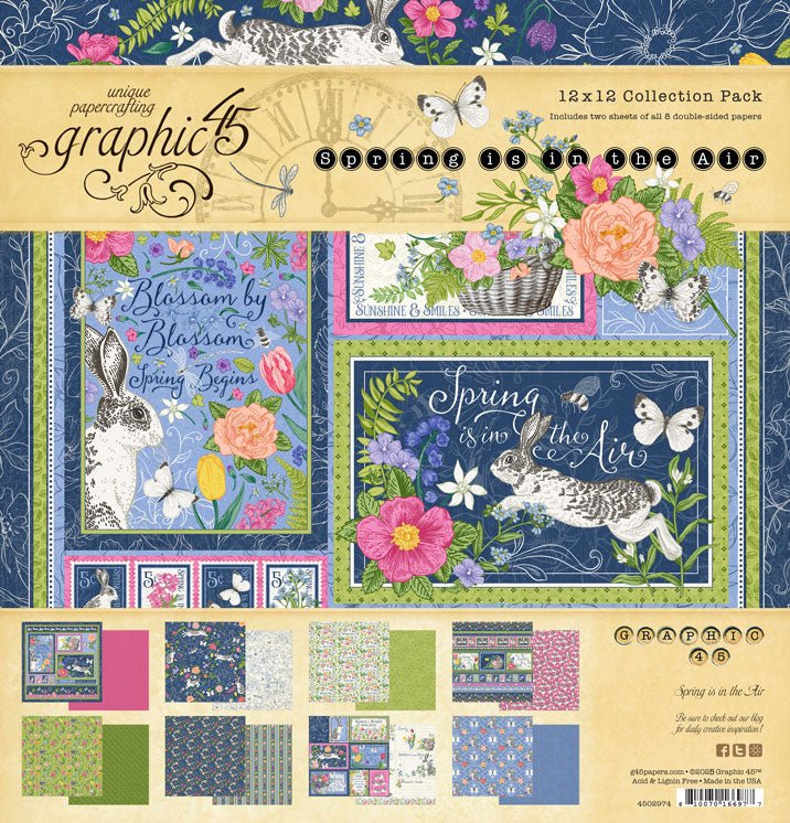 Spring is in the Air 12×12 Collection Pack by Graphic 45 - Craftywaftyshop