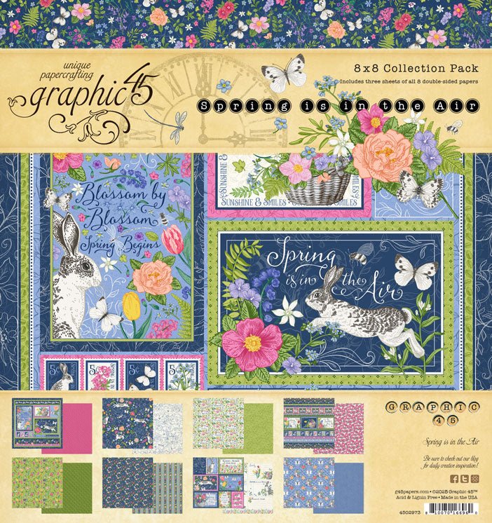Spring is in the Air 8×8 Collection Pack by Graphic 45 - Craftywaftyshop