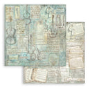 Stamperia 8x8 Backgrounds Scrapbooking Pad – Symphony | SPSBBS145 - Craftywaftyshop