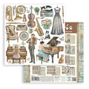 Stamperia 8x8 Double Sided Scrapbooking Pad – Symphony | SPSBBS144 - Craftywaftyshop