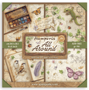 Stamperia 8"x8" Single Faced Scrapbooking Pad - All Around | SBBSXB25 - Craftywaftyshop