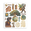 Stamperia - A New Beginning - Rub on selection cm 20.5x23 6 pages | SPDFLRBXG03 - Craftywaftyshop