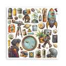 Stamperia - A New Beginning - Scrapbooking Small Pad 10 sheets(8"X8") Double Sided | SPSBBS140 - Craftywaftyshop