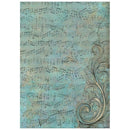 Stamperia A6 Rice Paper Backgrounds – Symphony | SPDFSAK6055 - Craftywaftyshop