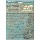 Stamperia A6 Rice Paper Backgrounds – Symphony | SPDFSAK6055 - Craftywaftyshop