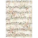 Stamperia A6 Rice Paper Backgrounds – Symphony | SPDFSAK6055 - Craftywaftyshop