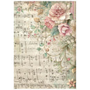 Stamperia A6 Rice Paper Backgrounds – Symphony | SPDFSAK6055 - Craftywaftyshop