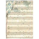 Stamperia A6 Rice Paper Backgrounds – Symphony | SPDFSAK6055 - Craftywaftyshop