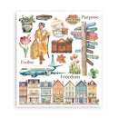 Stamperia - Art of Travelling - Rub on selection cm 20,5x23 6 pages | SPDFLRBXG05 - Craftywaftyshop