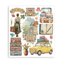 Stamperia - Art of Travelling - Rub on selection cm 20,5x23 6 pages | SPDFLRBXG05 - Craftywaftyshop