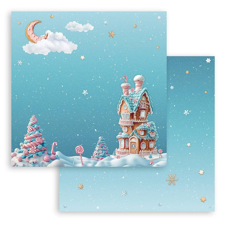 Stamperia - Candy Christmas - 12"x12" Double Sided Scrapbooking Pad - Craftywaftyshop