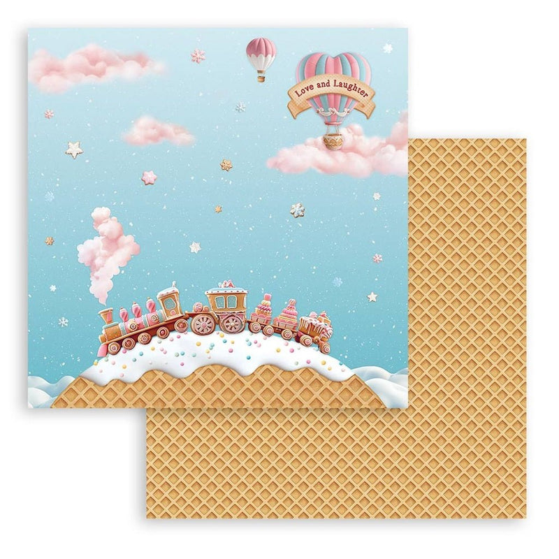 Stamperia - Candy Christmas - 12"x12" Double Sided Scrapbooking Pad - Craftywaftyshop