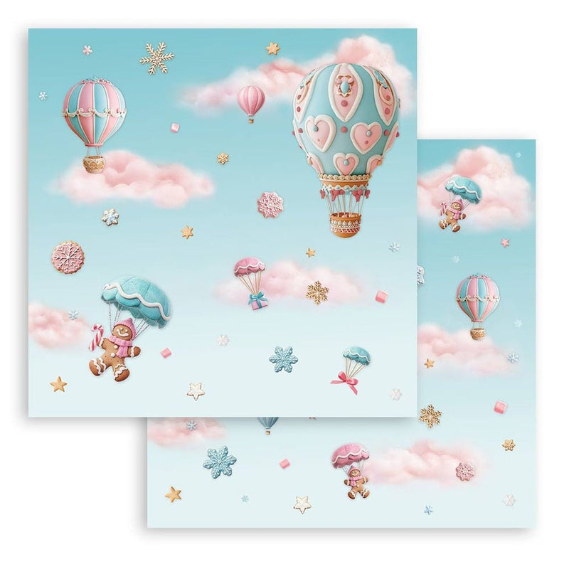 Stamperia - Candy Christmas - 12"x12" Double Sided Scrapbooking Pad - Craftywaftyshop